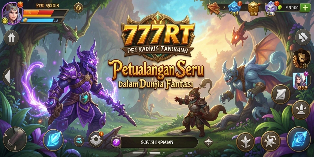 Screenshot menampilkan aksi seru dalam game petualangan 777RT.