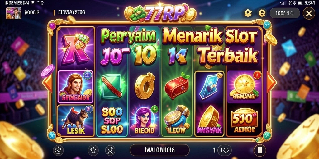 Tampilan gameplay slot yang menegangkan dan menghibur di 77RP.