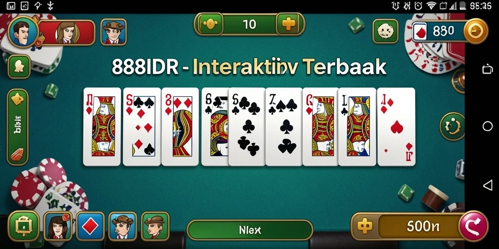 Screenshot gameplay Domino 888IDR yang interaktif dan menarik.