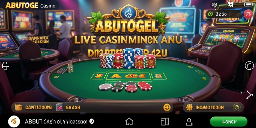 Tampilan gameplay Live Casino yang menarik di ABUTOGEL.