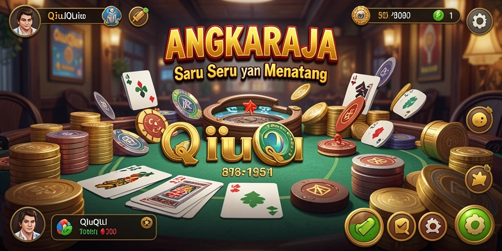 Tangkapan layar gameplay QiuQiu ANGKARAJA yang menarik.