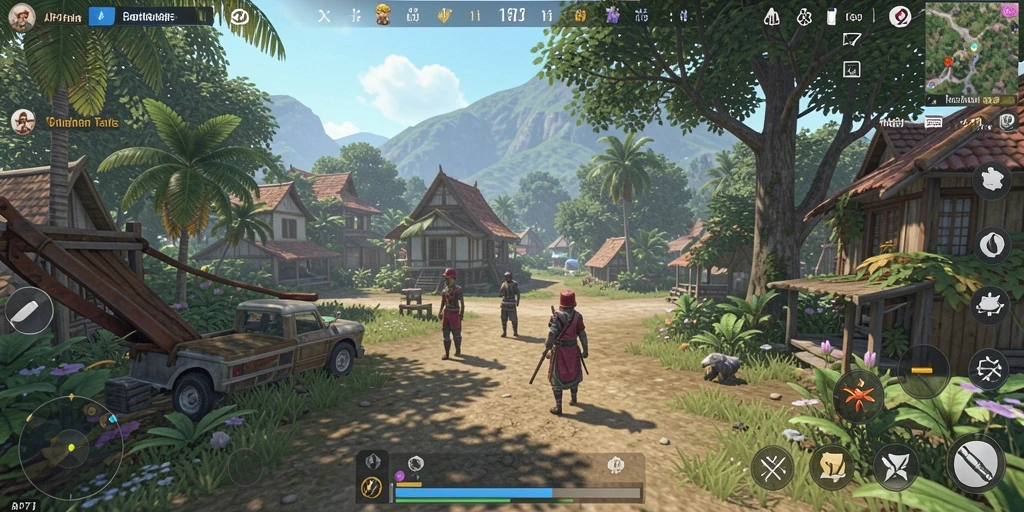 Tangkapan layar menampilkan gameplay Open World yang mendalam dan interaktif.