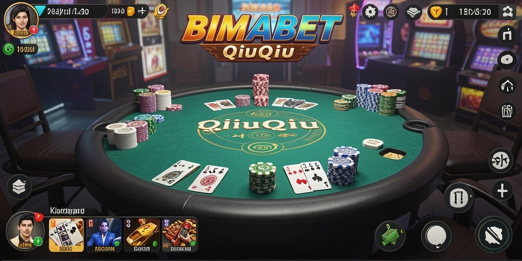 Screenshot gameplay BIMABET yang menampilkan momen seru permainan QiuQiu.