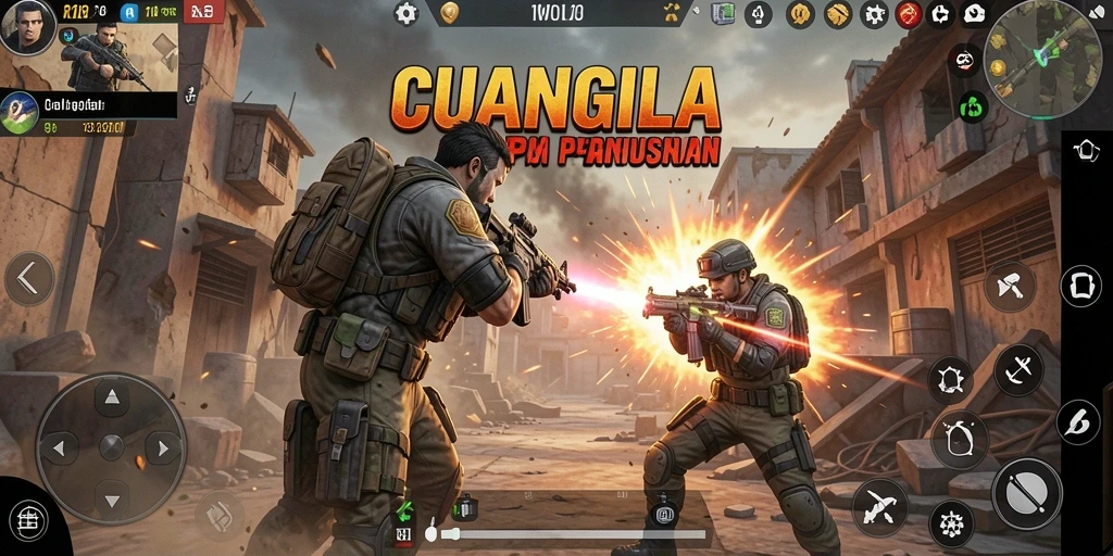 Tampilan gameplay seru dan mendebarkan di CUANGILA.