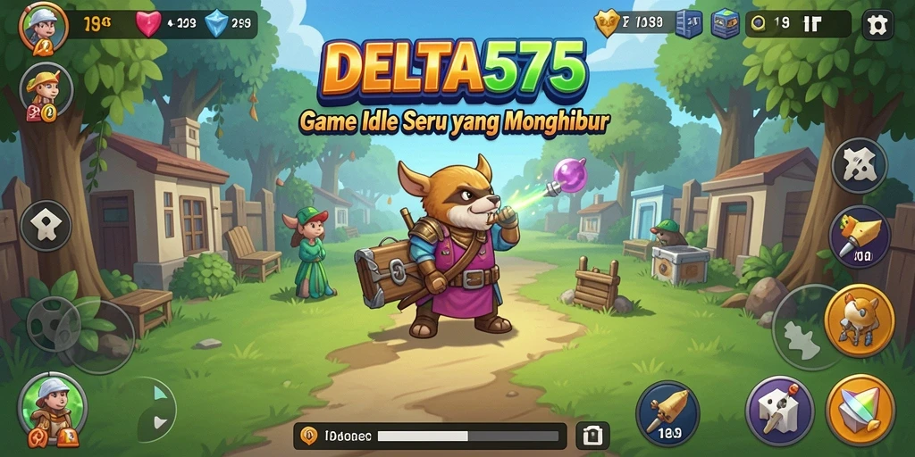 Gameplay DELTA575 yang menarik dalam genre Idle.