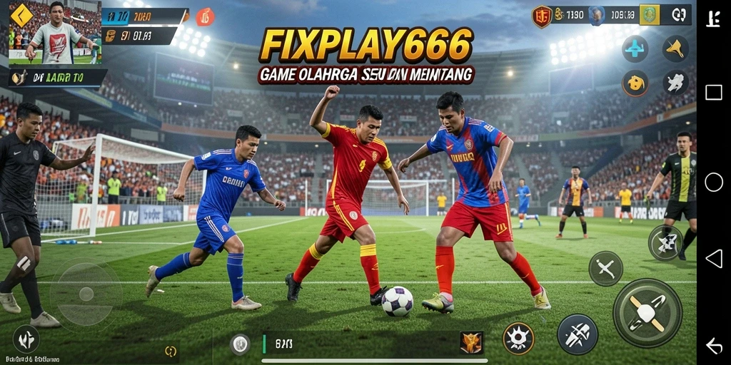 Screenshot game FIXPLAY666 menampilkan aksi seru dalam olahraga.