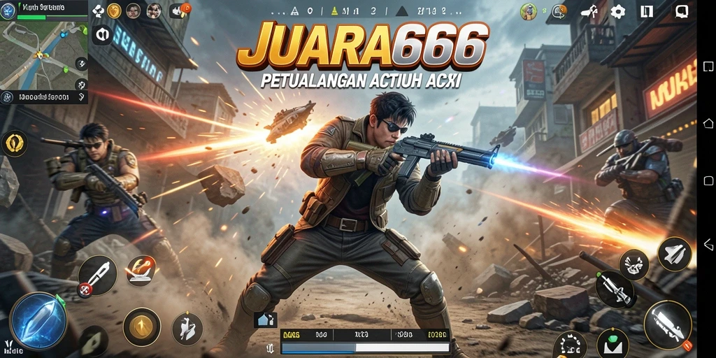 Screenshot JUARA666 menampilkan pertempuran yang intens dan mendebarkan.