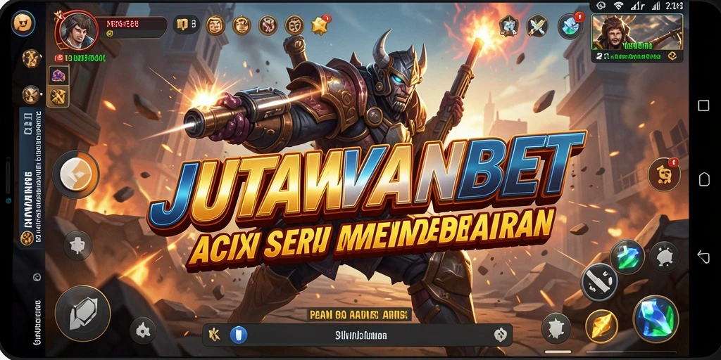 Screenshot gameplay JUTAWANBET dengan adegan aksi yang mendebarkan.