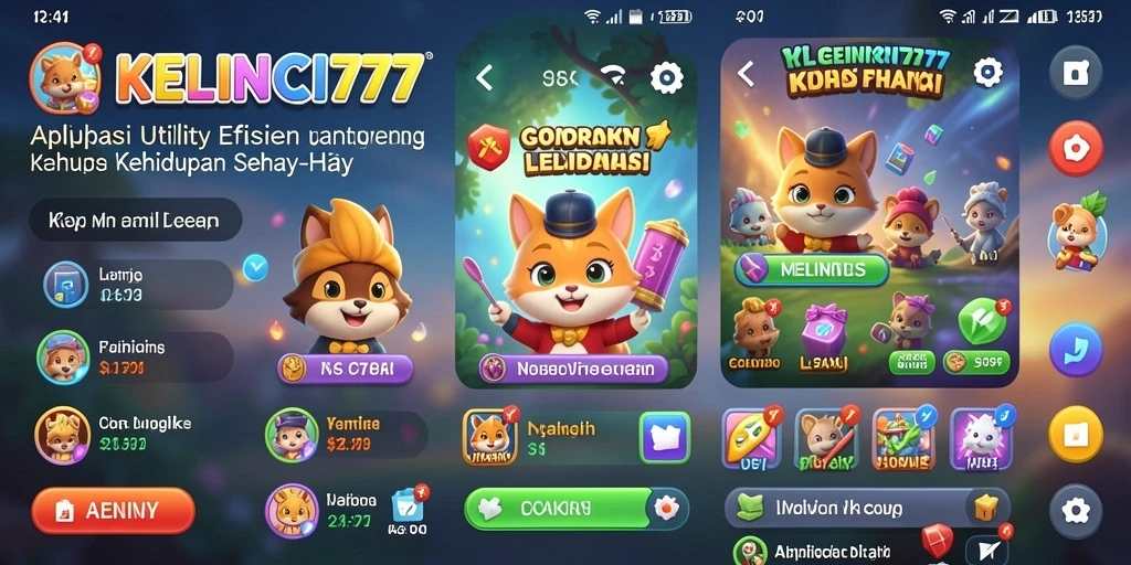 Tampilan antarmuka KELINCI777 yang sederhana dan fungsional.