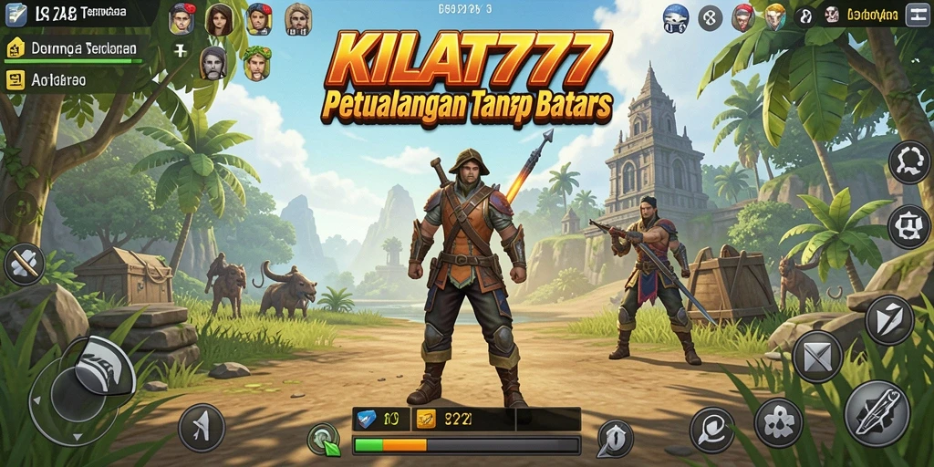 Screenshot KILAT777 menunjukkan pemandangan dunia terbuka yang menakjubkan.