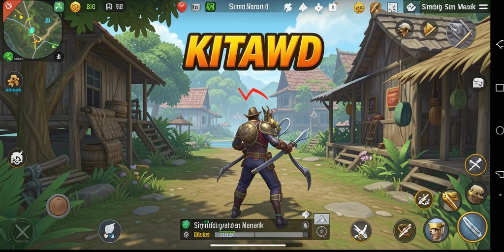 Screenshot gameplay <strong>KITAWD</strong> yang menunjukkan aksi interaktif di dunia simulasi.