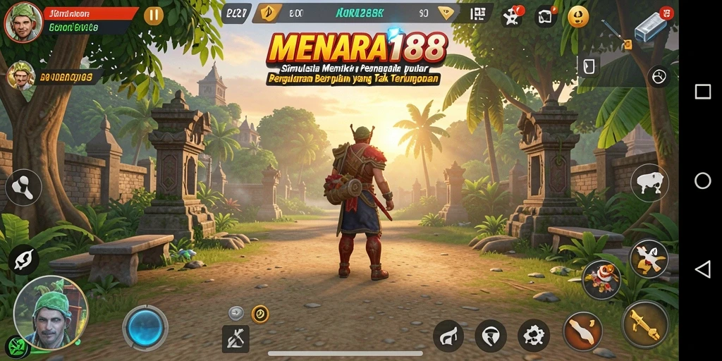 Tampilan menawan dari gameplay Simulation dalam MENARA188.