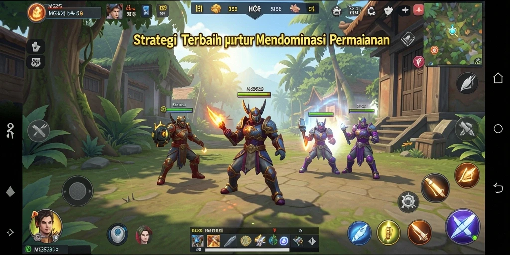 Tampilan gameplay MG525 yang menampilkan strategi pertempuran yang mendebarkan.
