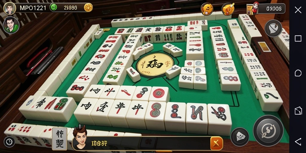 Screenshot MPO1221 yang menunjukkan gameplay Mahjong yang seru dan menantang.
