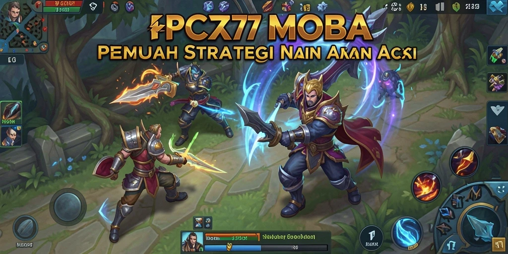 Tangkap aksi seru gameplay MOBA di PCX777.