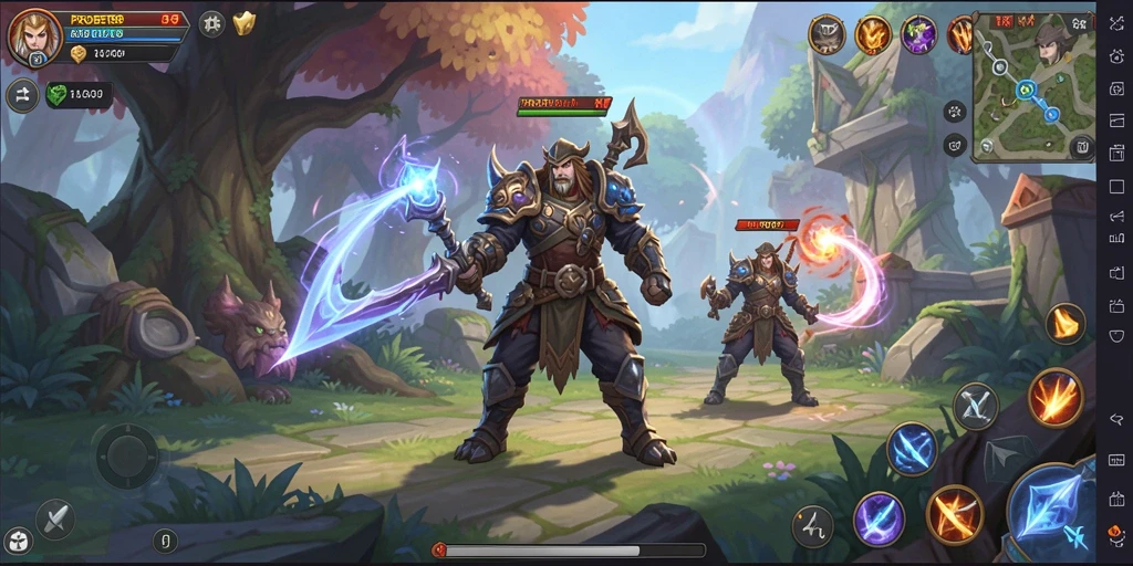 Tampilan aksi seru dalam gameplay ARPG PROBET88.