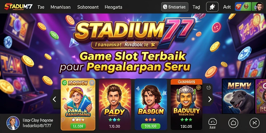 Menampilkan gameplay seru dan menarik dari STADIUM77 Slot.