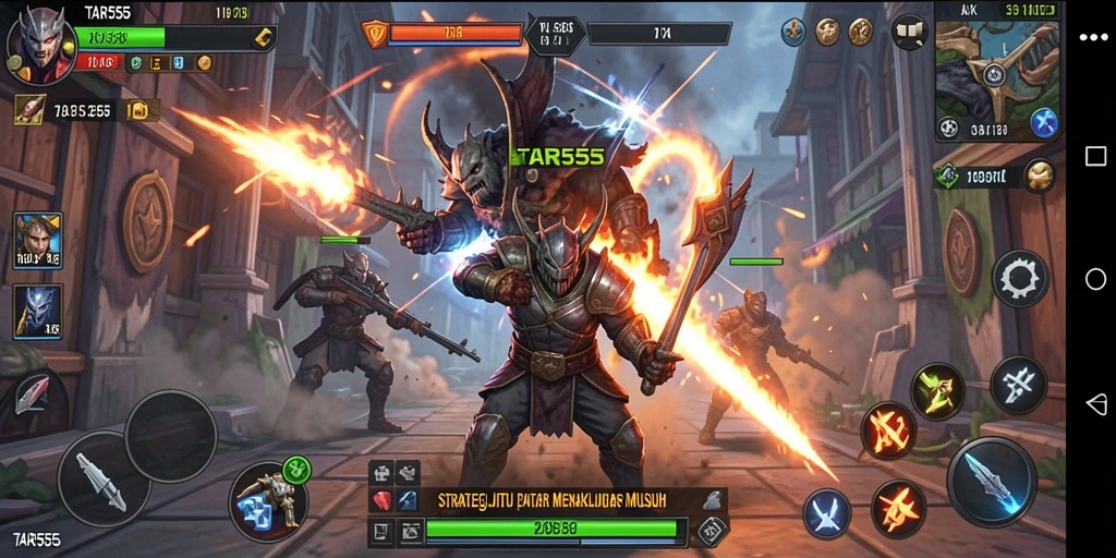 Tampilan gameplay TAR555 yang mendebarkan dan penuh strategi.